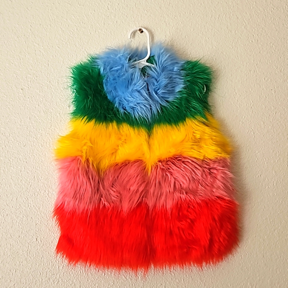 Mini Boden Toddler Rainbow Vest